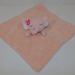 Baby Gear Pink Elephant w Flower Security Blanket Plush Baby Lovey nunu Soother